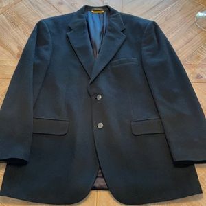 Bill Blass Black Camel Hair Sport Coat